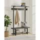 Carbon Loft Lawrence Entryway Hall Tree with Bench and Coat Hooks - Grey