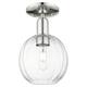 Option Clear Shade / Polished Nickel