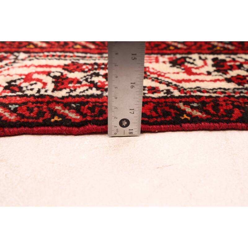 ECARPETGALLERY Hand-knotted Andelz Red Wool Rug - 2'6 x 11'8