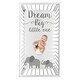 preview thumbnail 1 of 0, Elephant Collection Boy or Girl Photo Op Fitted Crib Sheet - Grey and White Watercolor Jungle Safari