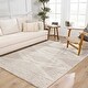 preview thumbnail 57 of 67, Hauteloom Lux Shag Collection Moroccan Farmhouse Shaggy High Plush Pile Area Rug 5'3" x 7'3" - Light Beige, Cream / Galaxy Shag