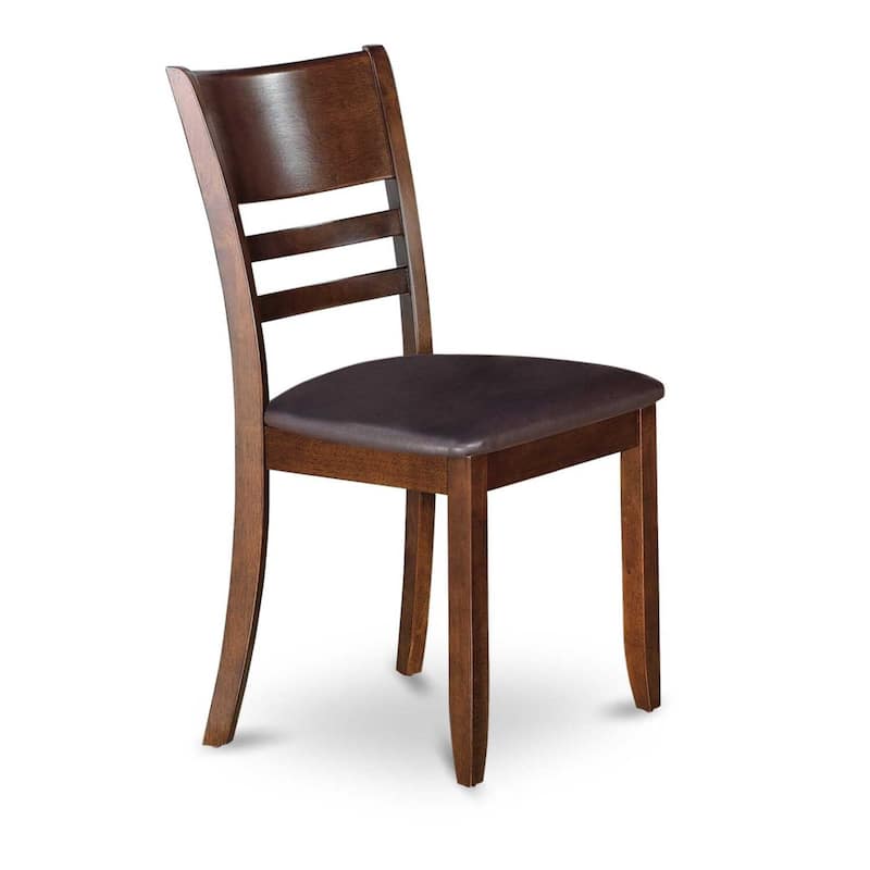 Kitchen Table & Chair Set - 5 Piece Dining Set, Espresso Finish, Oval Table with Leaf