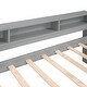 preview thumbnail 14 of 12, Twin XL Size Wood Daybed with 2 Trundles, 3 Storage Cubbies, 1 Light for Free and USB Charging Design Creative Triple Bunk, Gray