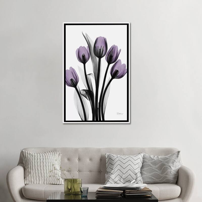 iCanvas "Five Tulips" by Albert Koetsier Framed Canvas Print