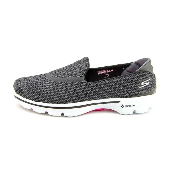 skechers go walk white canvas