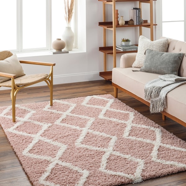 Livabliss Samie Boho Zig Zag Plush Area Rug On Sale Bed Bath