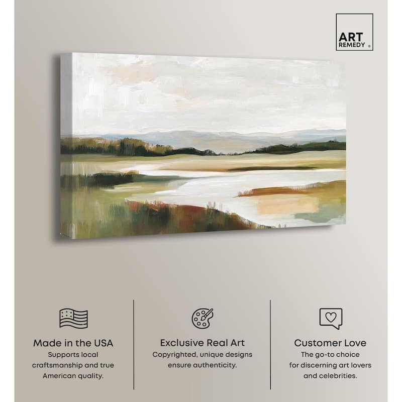 Verdant Valley Canvas by Art Remedy, Gallery Wrapped