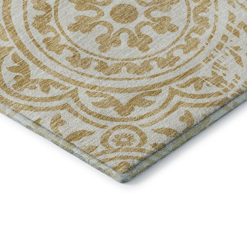 Premium Washable Super Soft Vanishing Medallion Mayfield Rug
