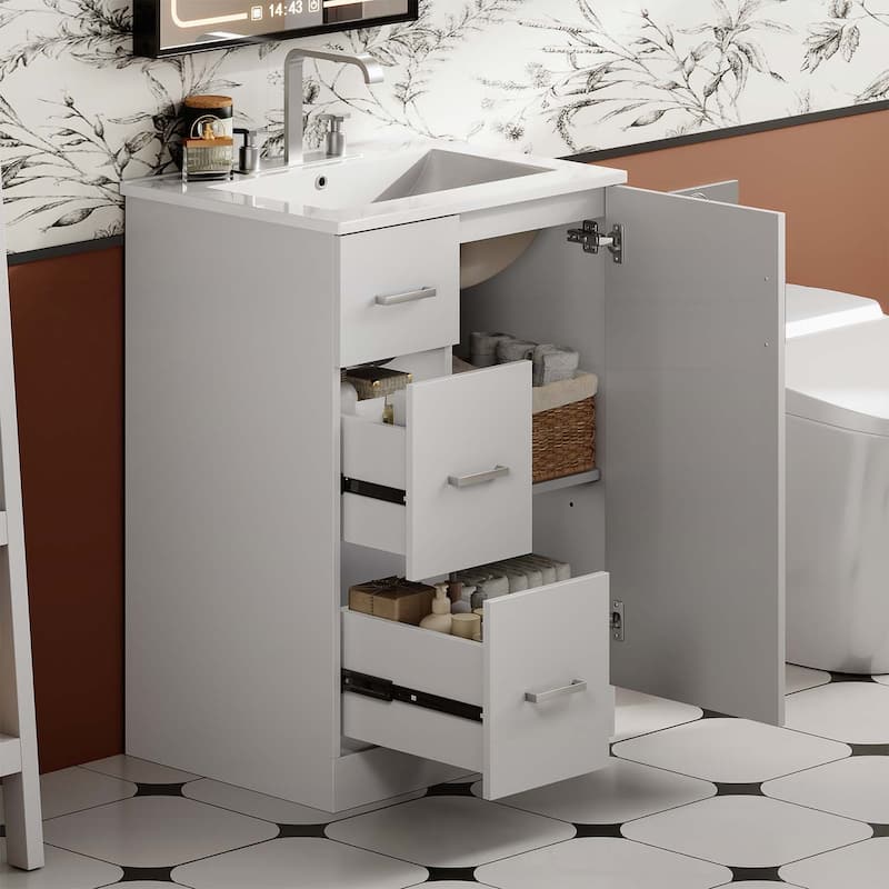 Under-mount Sink Bathroom Cabinet with Drawers