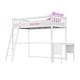 preview thumbnail 3 of 7, Max and Lily Twin-Size High Loft Bed with Desk