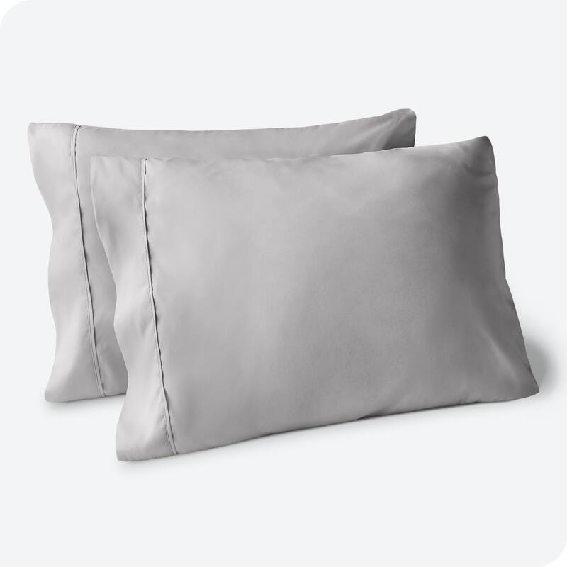 Bare Home Double Brushed Pillowcase Set (Set of 2) - King - Light Grey