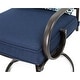 preview thumbnail 9 of 15, Hanover Montclair 7-Piece Dining Set in Navy Blue with 6 Swivel Rockers