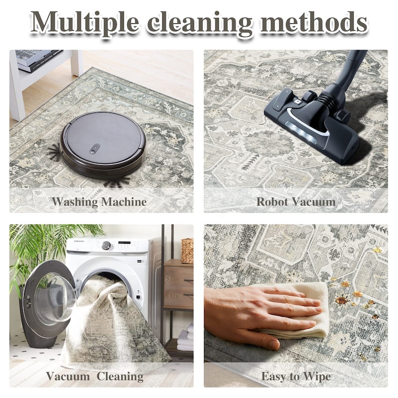 Bohemian Faux Cashmere Rug