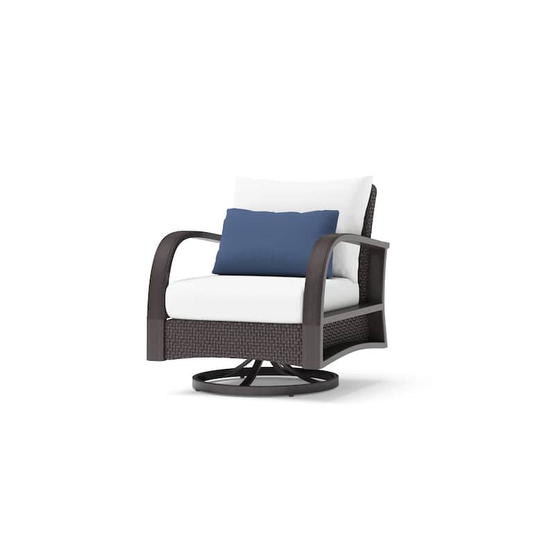 Barcelo 4 Piece Sunbrella Outdoor Patio Motion Seating Set with Table