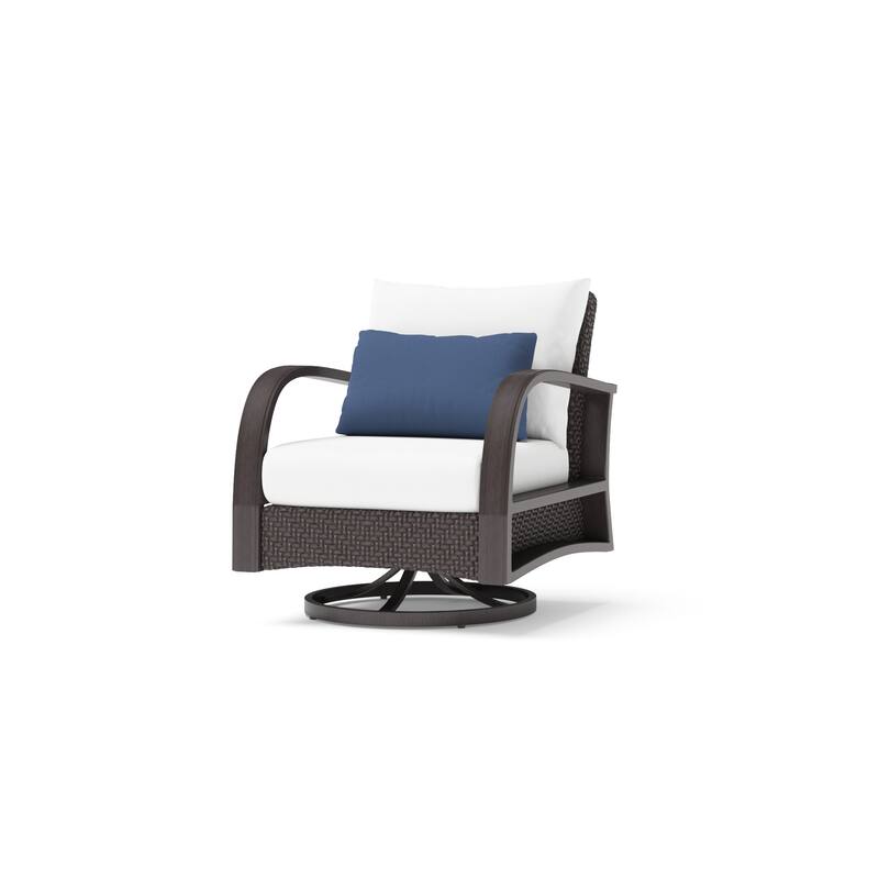 Barcelo 5 Piece Sunbrella Outdoor Patio Motion Club Chair & Ottoman Set