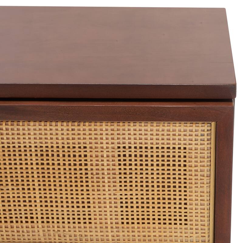 SAFAVIEH Audrey 6 Drawer Rattan Dresser