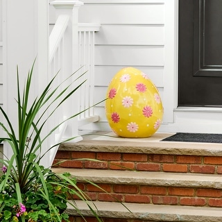 22.75" Resin Outdoor Easter Egg - Bed Bath & Beyond - 43819427