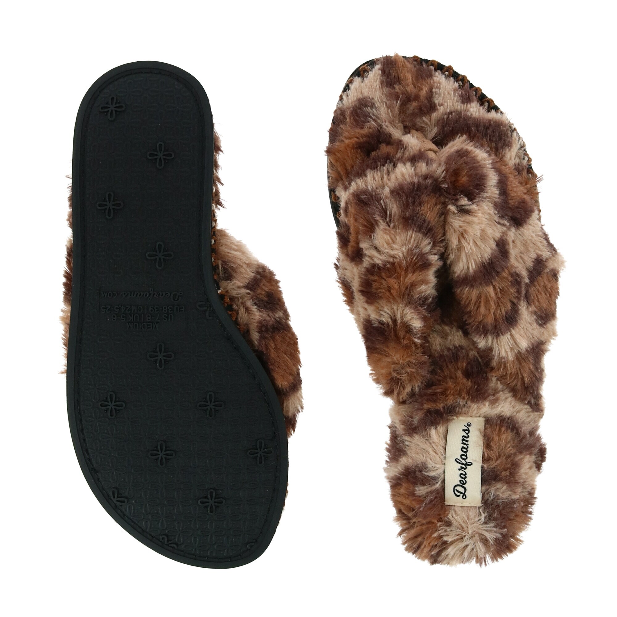 furry thong slippers