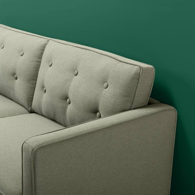 Priage by ZINUS Pear Green Button Tufted Sofa
