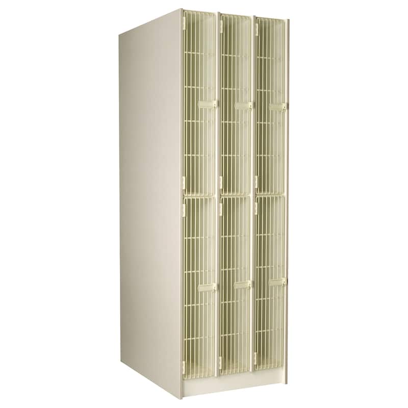 Instrument Storage Cabinet - 6 Compartment Music Gear Organizer - Band Room Storage - 27"W x 84"H x 40"D