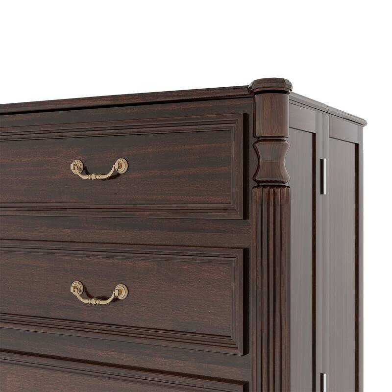 Solid Wood Murphy Bed Full Size with Storage | Space Saving Walnut Cabinet Bed with Easy Pull-Out Mechanism for Bedroom