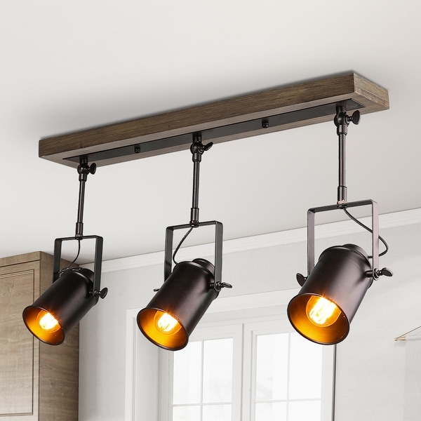 Modern track store lighting heads
