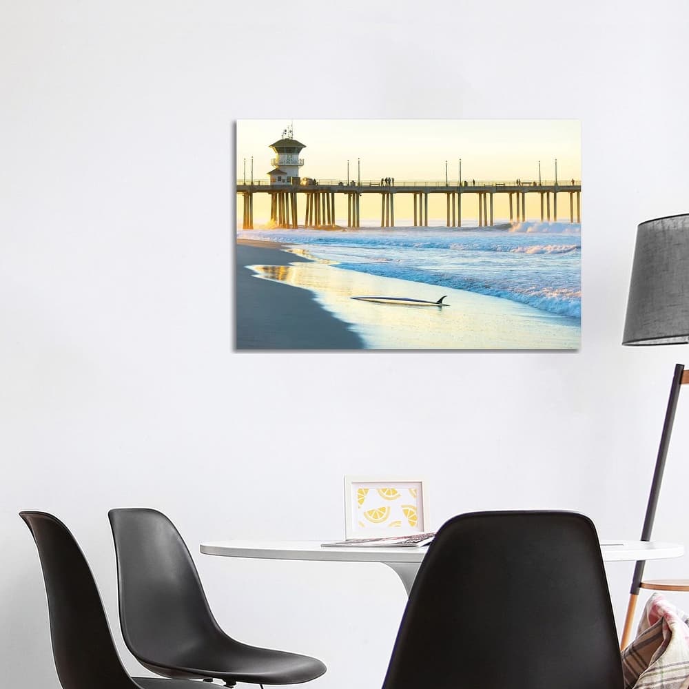 iCanvas "Huntington Beach Pier" by Sean Davey Canvas Print