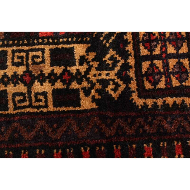 ECARPETGALLERY Hand-knotted Teimani Dark Navy Wool Rug - 2'9 x 4'6