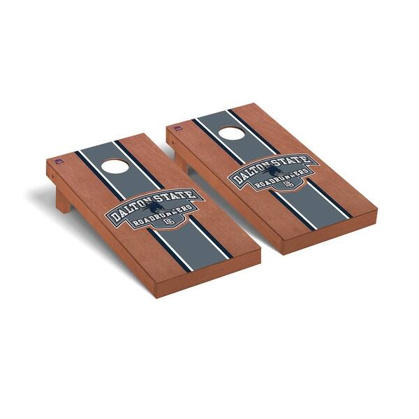 slide 2 of 5, Dalton State Roadrunners Rosewood Cornhole Board Set