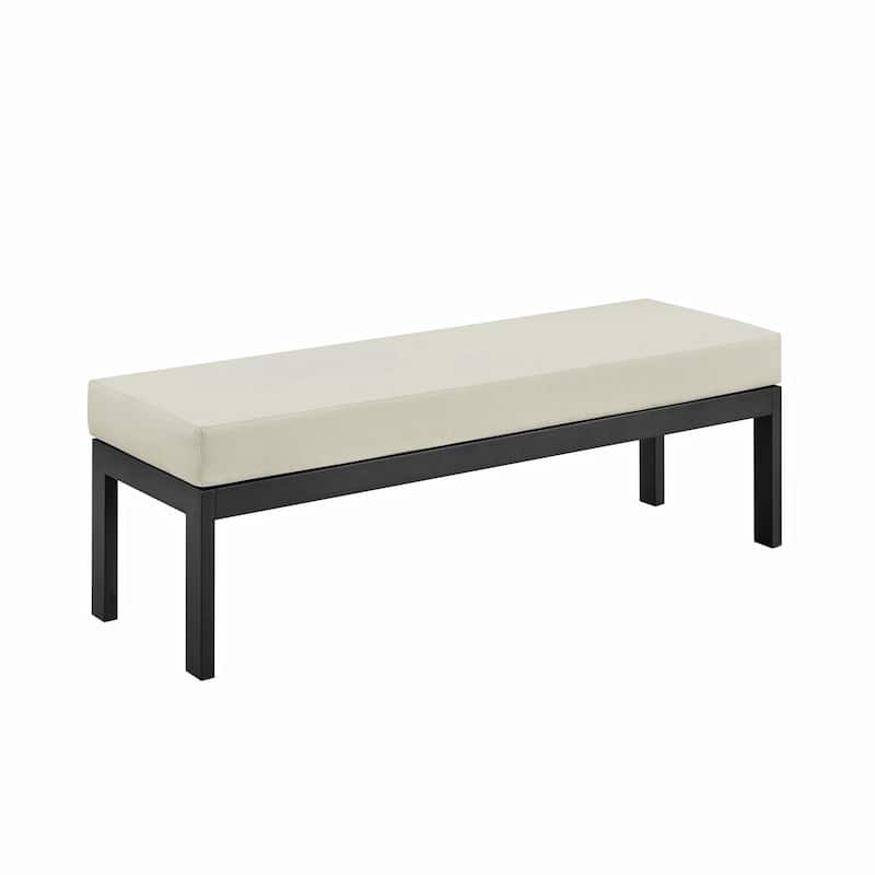 Corvus Galilee 5-Piece Iron Frame Outdoor Patio Set with Cushions and Rectangular Table