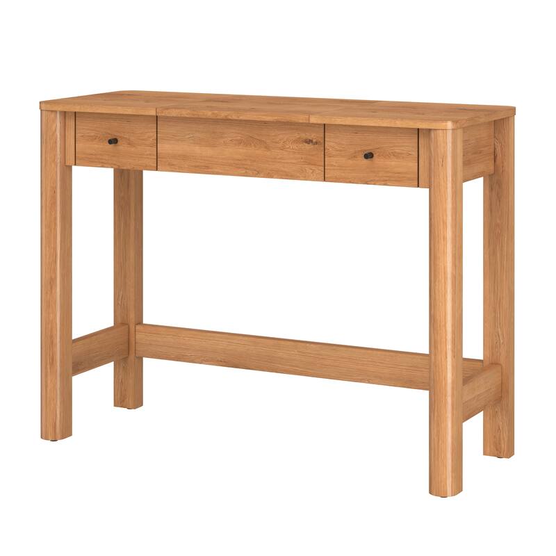 Walker Edison Modern Vanity with LED Light and Drawer Storage