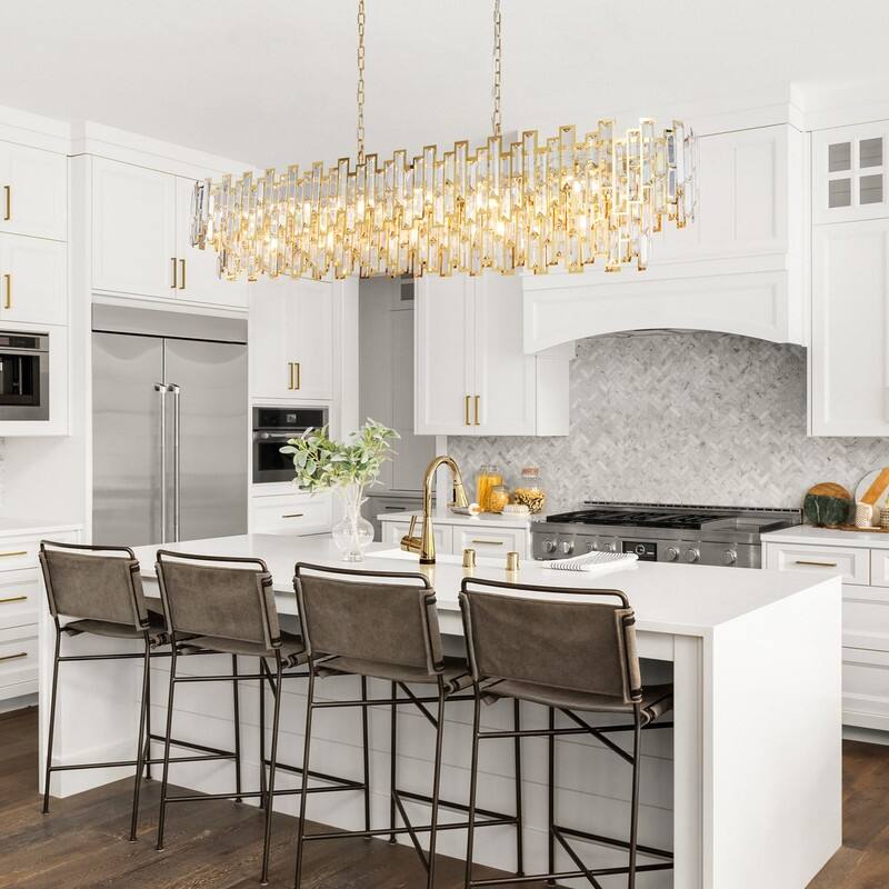 KAYLA 24in Chandelier 10-Light Crystal Chandelier