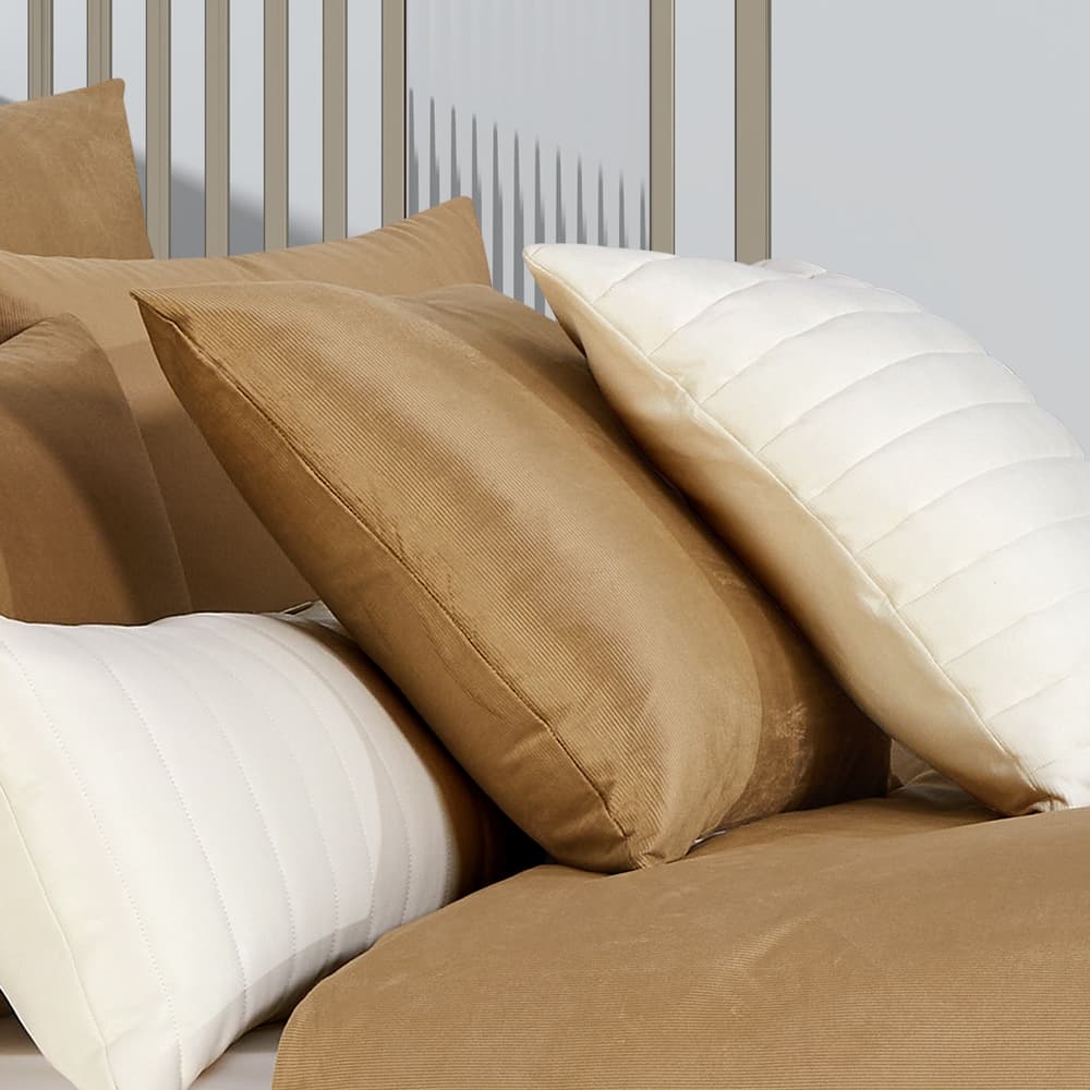 Valencia 20" Square Quilted Decorative Throw Pillow