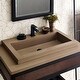 preview thumbnail 2 of 7, 36" NativeStone Concrete Vanity Top - Trough 3019 Sink Cutout (Top Only)