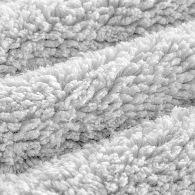 1 PCS 17x24" Cotton Tufted 3000 GSM Reversible Bath Rug White