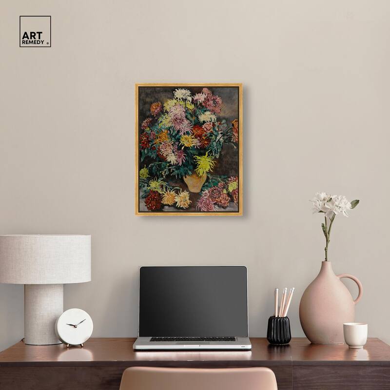Louis Valtat Dahlias Canvas by Art Remedy
