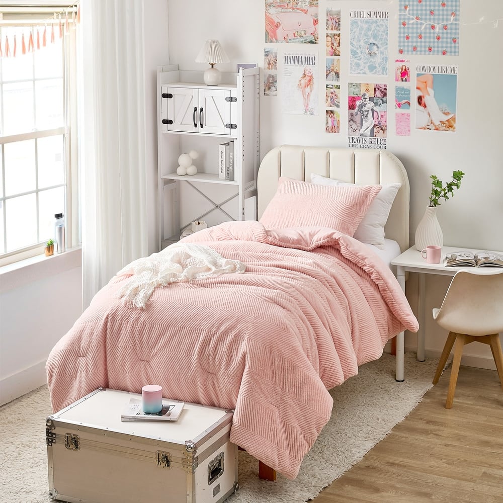 Peak of Cozy - Coma Inducer® Oversized Comforter Set - Softest Pink