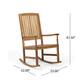 Arcadia Acacia Wood Rocking Chairs (Set of 2) by Christopher Knight Home