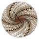 preview thumbnail 2 of 7, Designart 'White Fractal Spiral Pattern' Oversized Modern Wall CLock 16 in. wide x 16 in. high