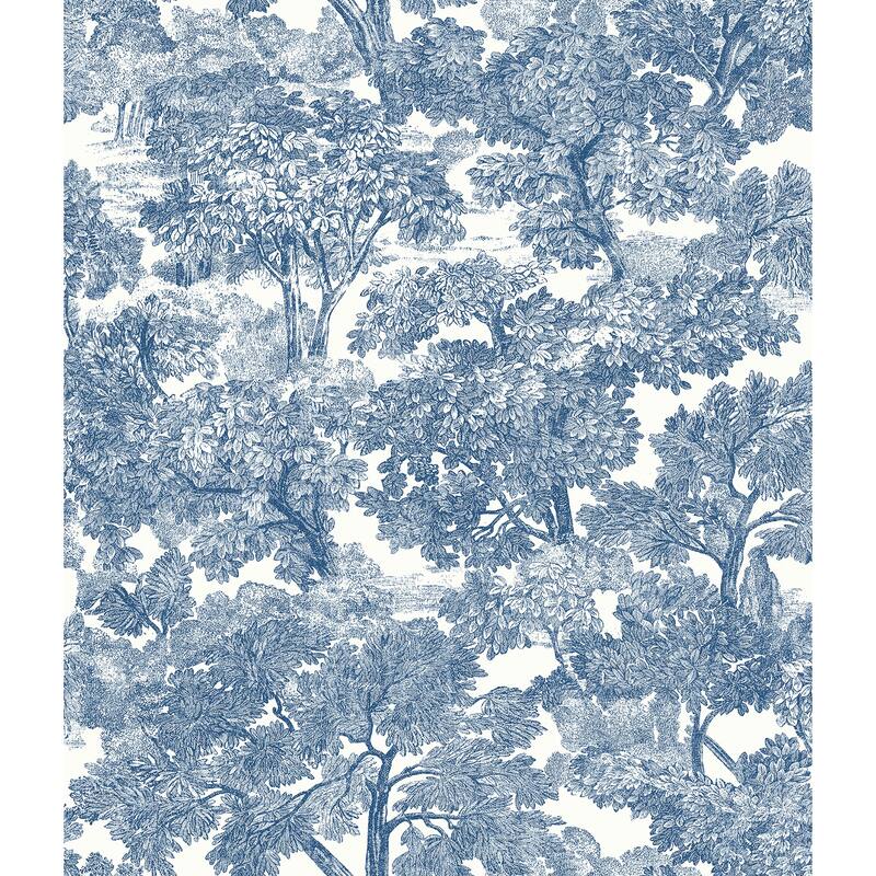 Toile Gustavson Spinney Grey Toile 33' L X 20.5 W Wallpaper Roll
