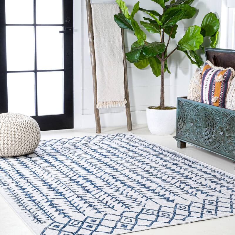 JONATHAN Y Sukie Bohemian Geometric Indoor/Outdoor Area Rug