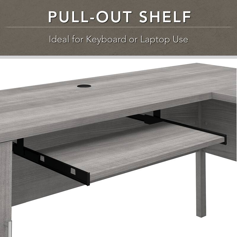 Somerset 72W L Shaped Desk with Storage by Bush Furniture
