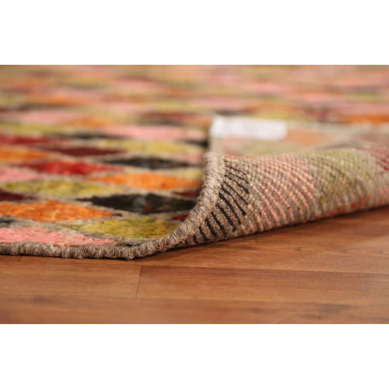 Trellis Moroccan Oriental Area Rug Handmade Tribal Wool Carpet - 5'9" x 7'9"
