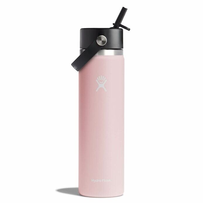 ハーリップトゥHydro Flask Drink Bottle 21oz ピンク 21 oz (621 ml) Standard Mouth Bottle with Flex Straw Cap