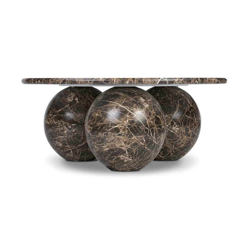 Poly & Bark Concrete Marmo Coffee Table with Marble Finish
