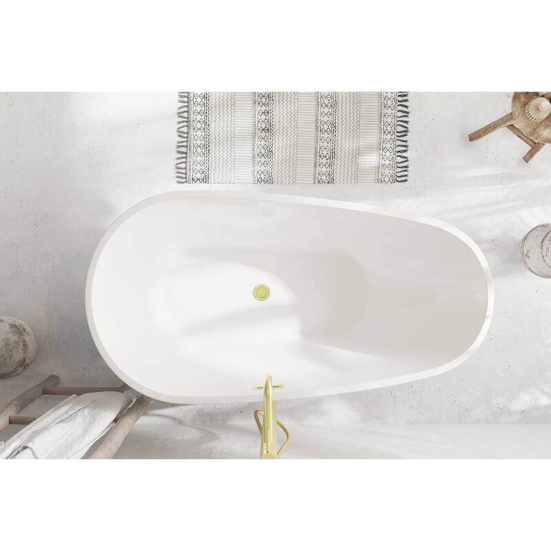 Hillary Bathtub in Glossy White