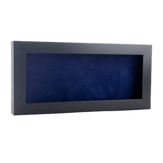 14x28 Shadow Box Frame Charcoal Gray Wood | 3/4