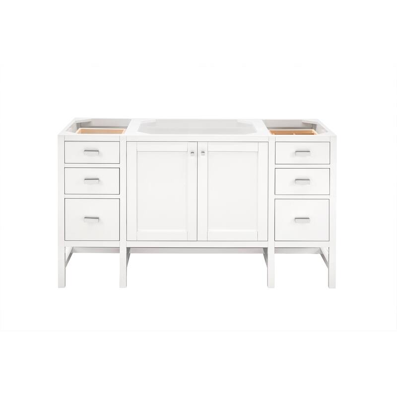 James Martin Vanities Addison 60" Single Vanity, Glossy White
