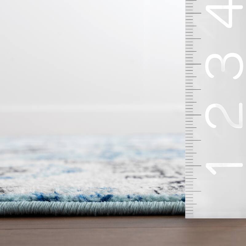 Nuloom Aqua Traditional Persian Fancy Area Rug