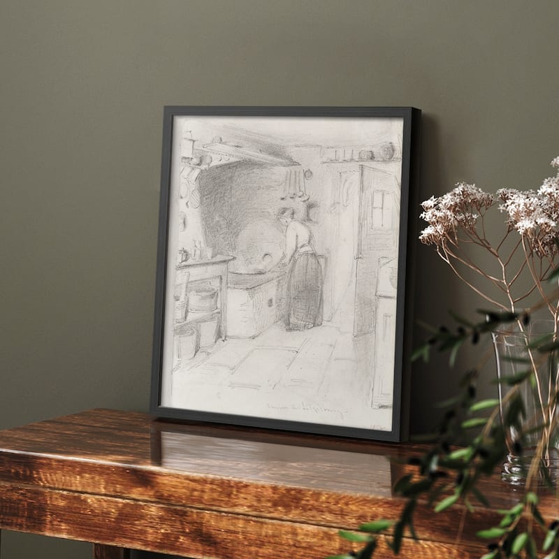 Vintage Sketch LIV -Framed Print